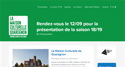 Desktop Screenshot of maisonculturellequaregnon.be