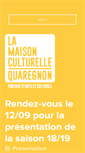 Mobile Screenshot of maisonculturellequaregnon.be